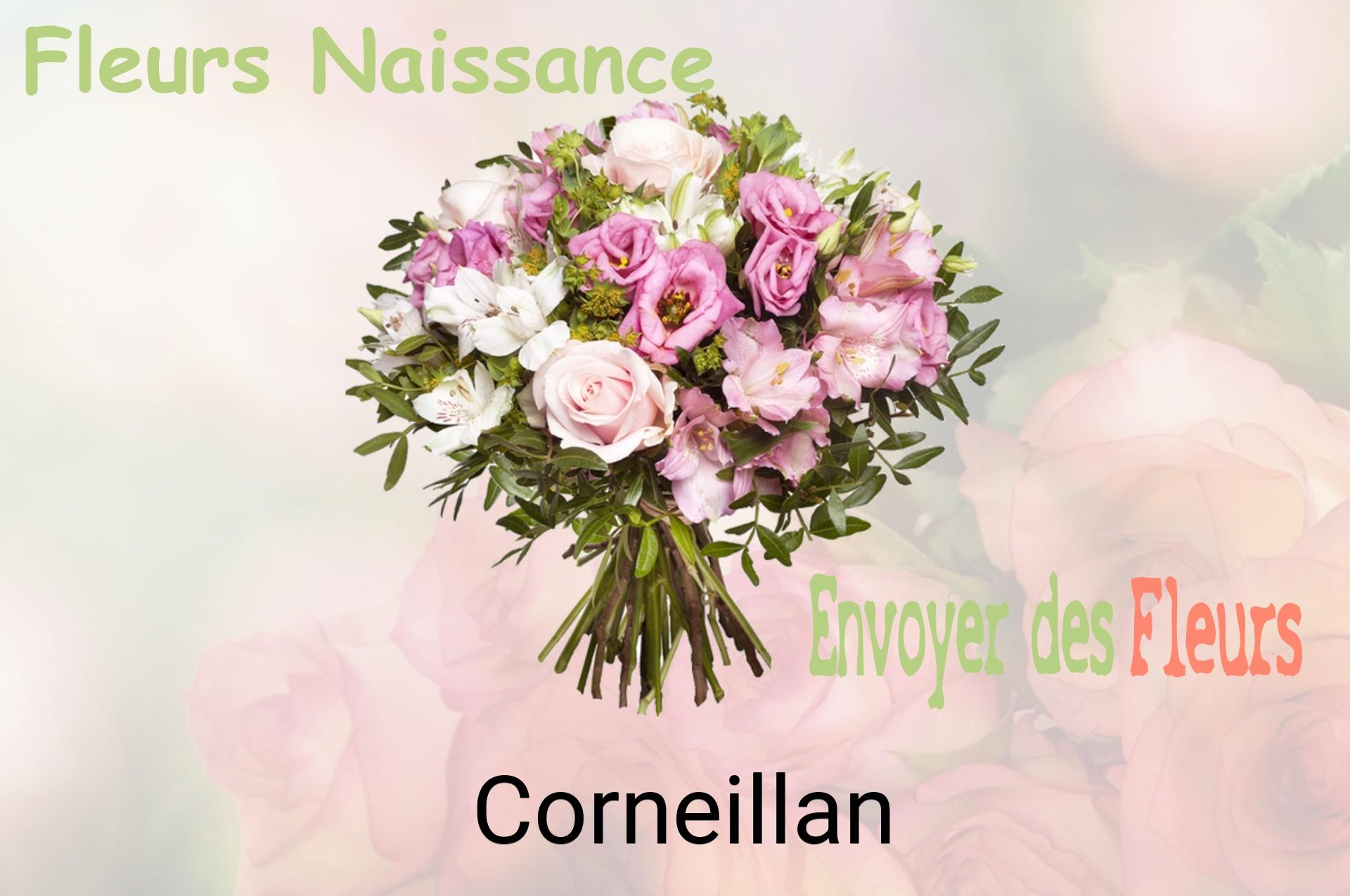 Bouquet de fleurs de naissance livré à Corneillan